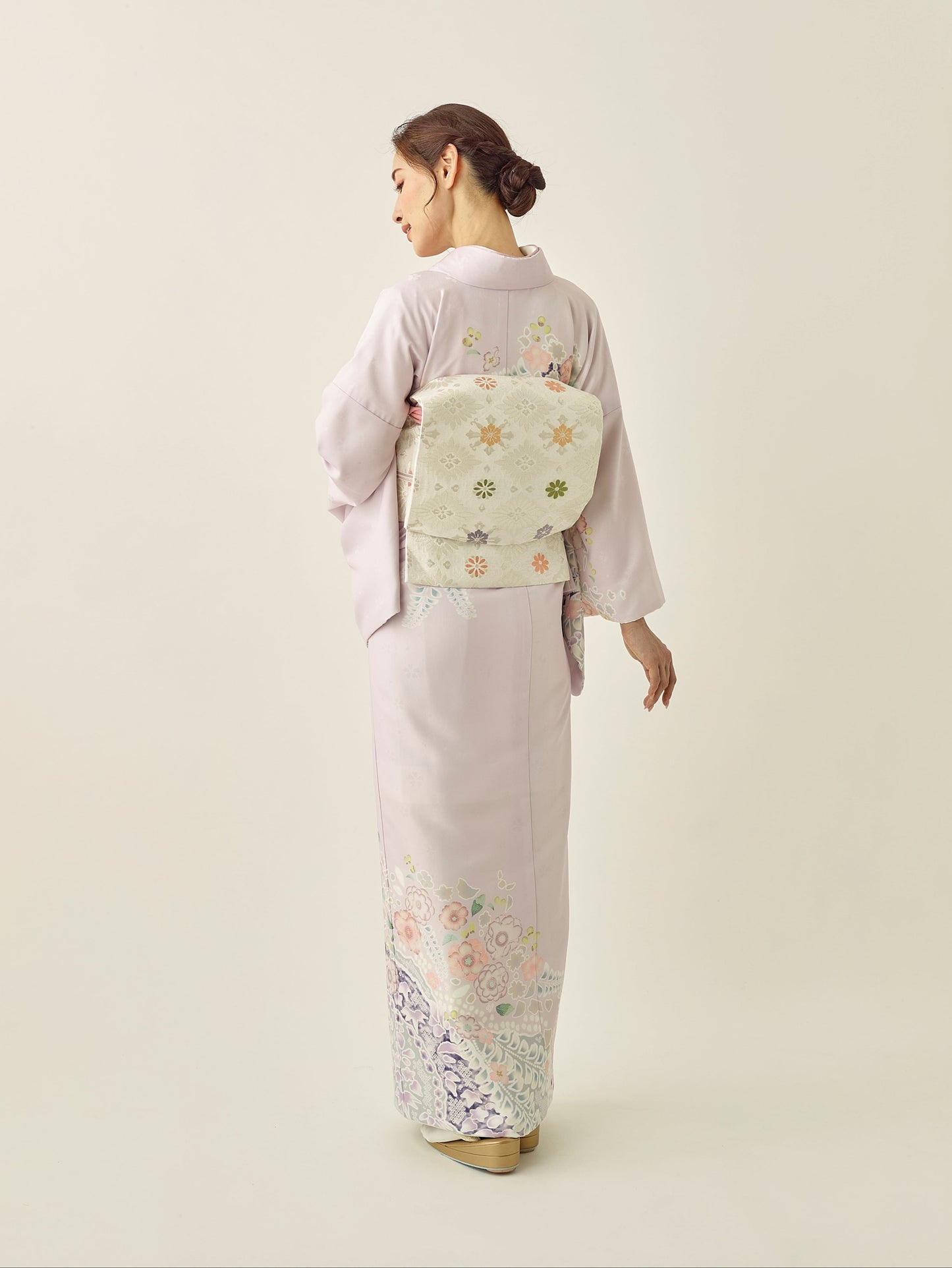 L0012/辻が花/藤色| 訪問着レンタル