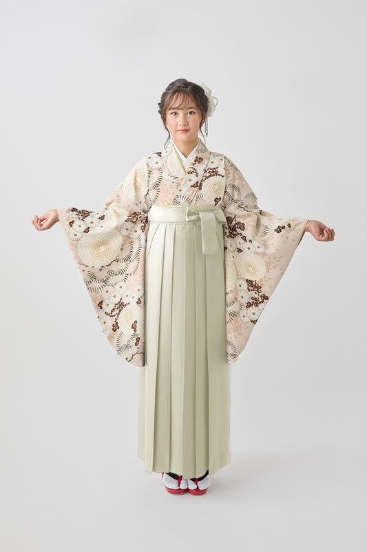 C0030 万寿菊/亜麻色 【小学生卒業式袴レンタル】