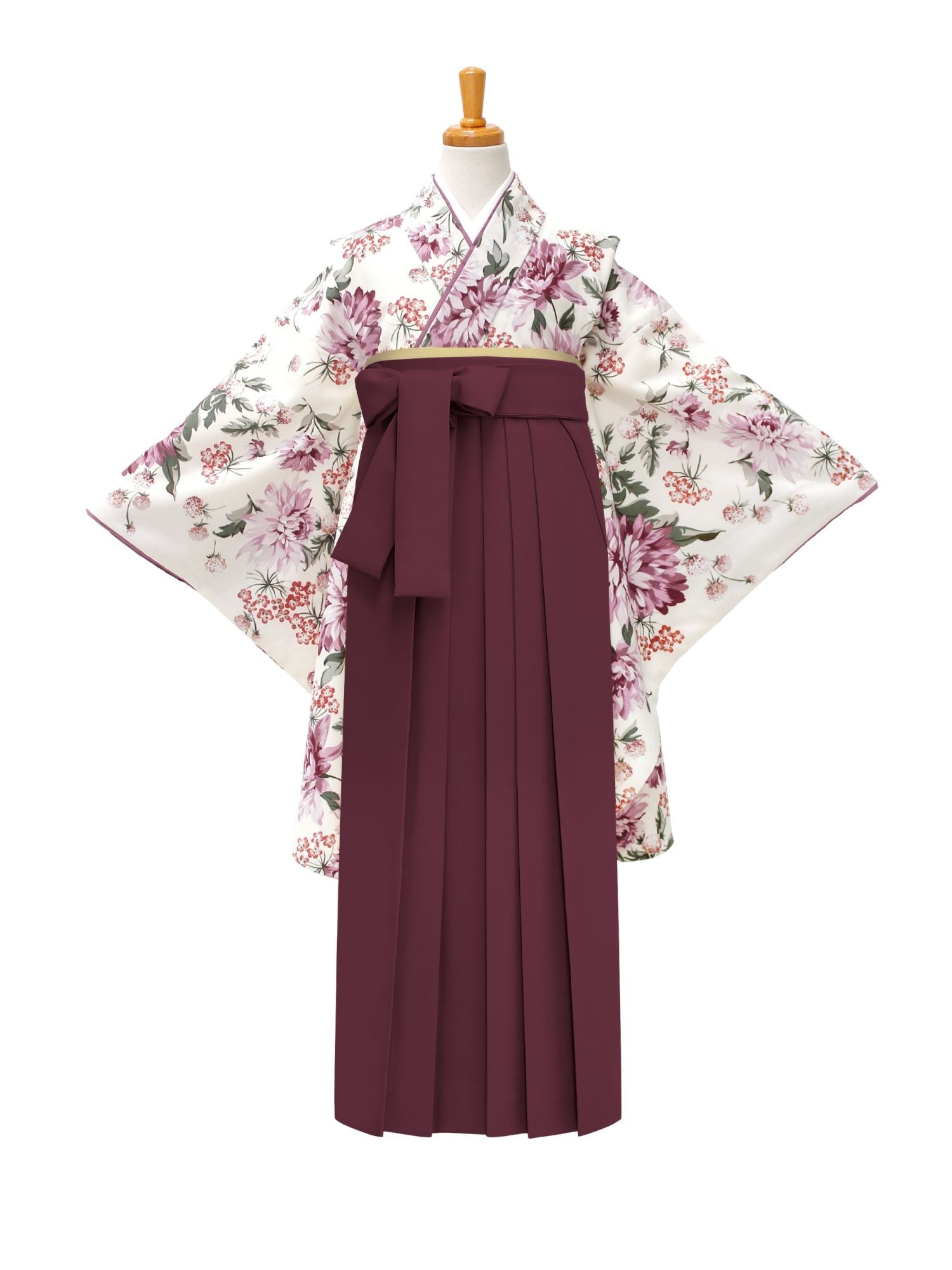 C0016 ダリア / オフピンク | 卒業式小学生袴レンタル | tententen