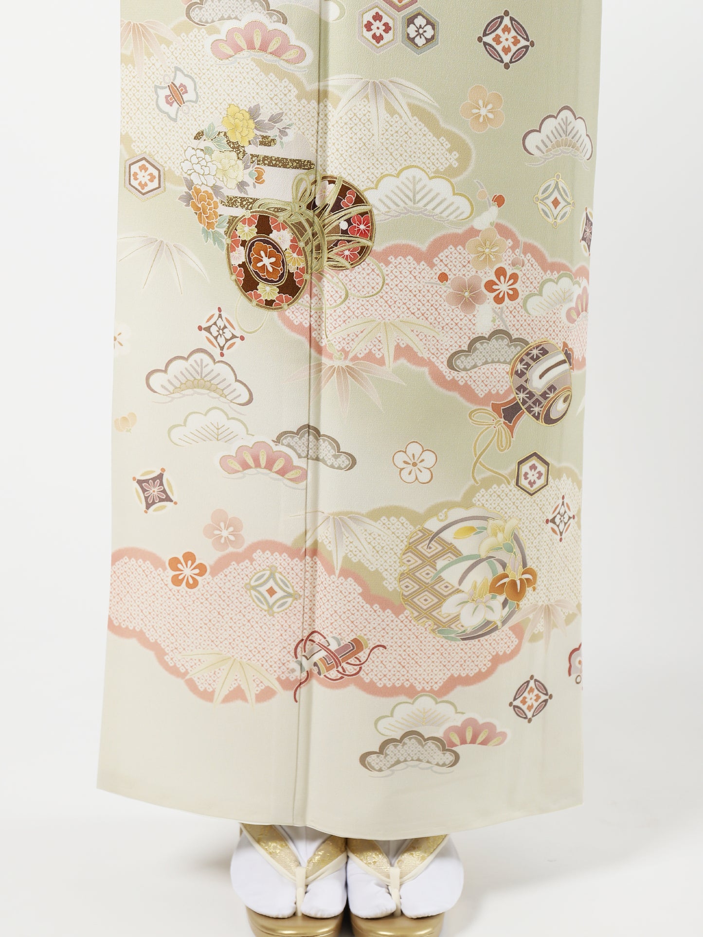 L0002/吉祥小花/ベージュ | 訪問着レンタル