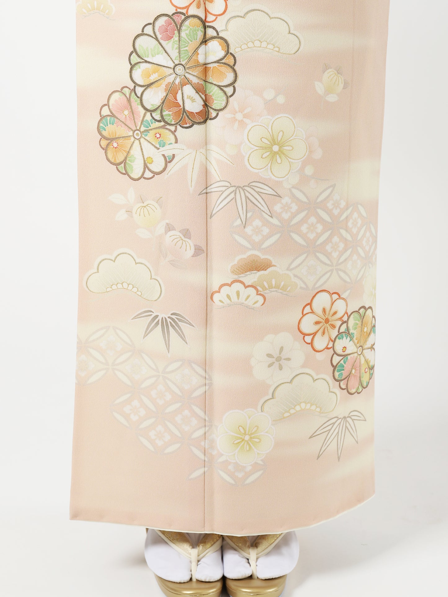 L0004/菊紋七宝/ピンク | 訪問着レンタル