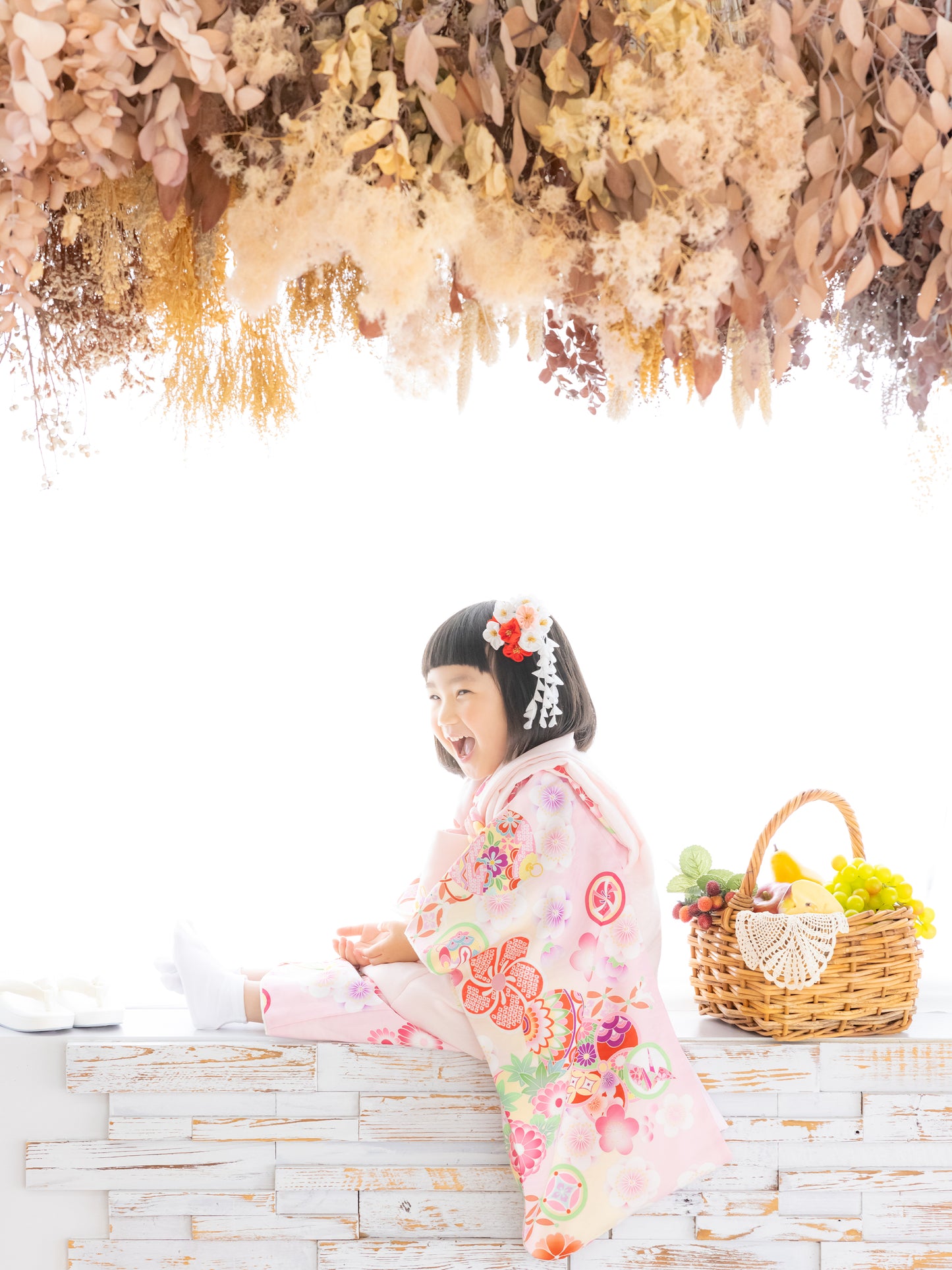 S0315 まり/ピンク 【七五三着物レンタル】