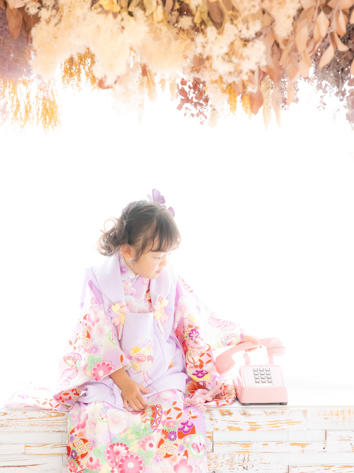 S0319 まり/藤 【七五三着物レンタル】