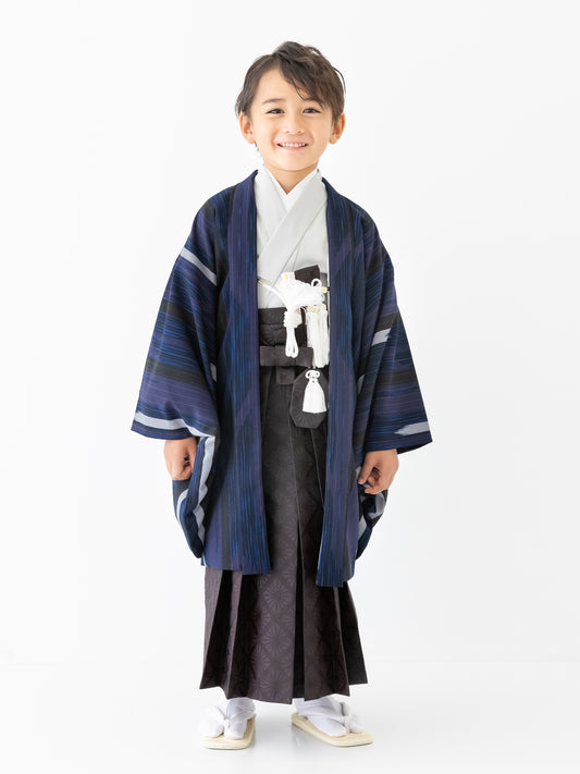 S0503 矢絣/紺 【七五三着物レンタル】