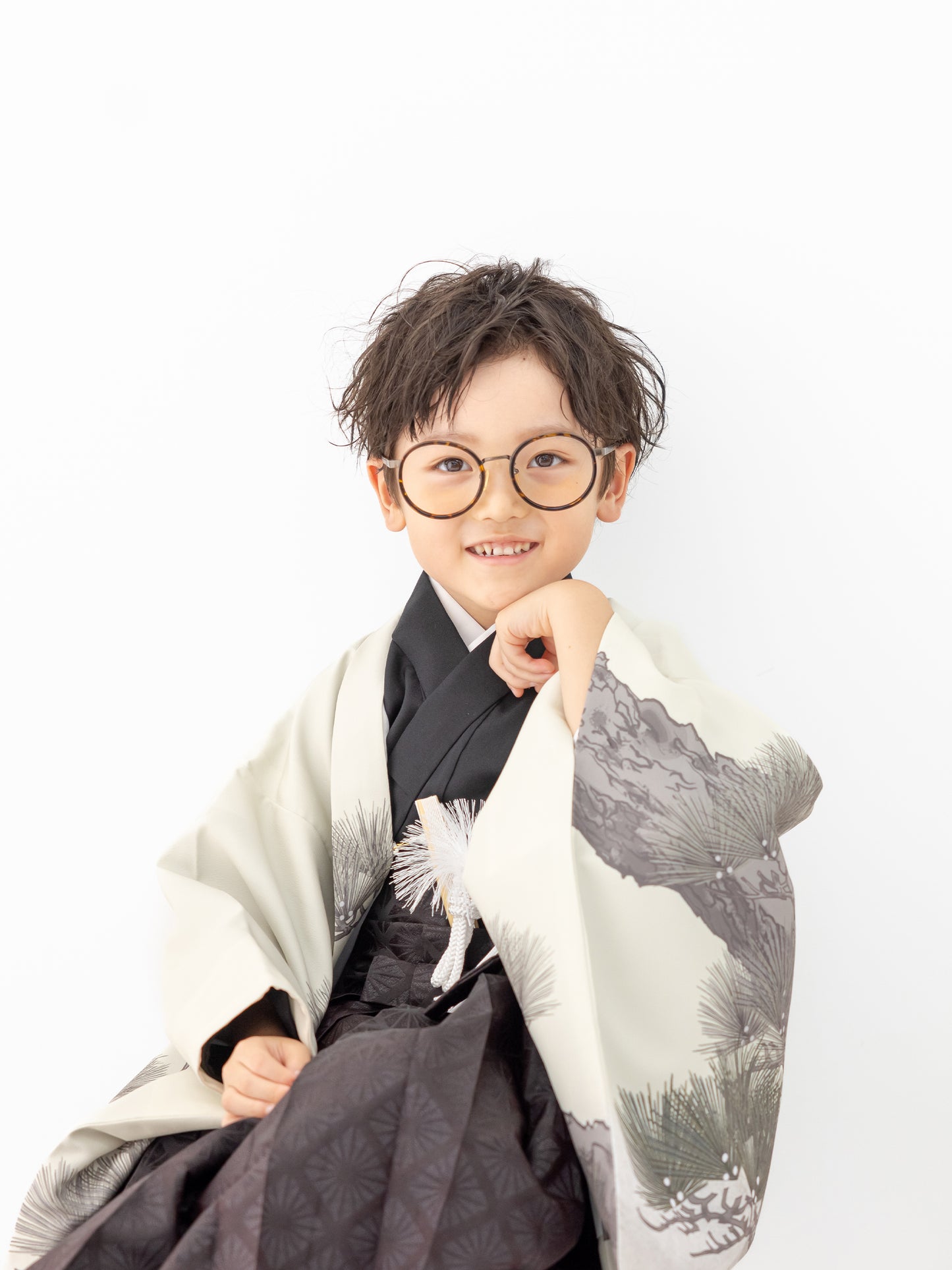 S0514 兜に松図/オフ 【七五三着物レンタル】