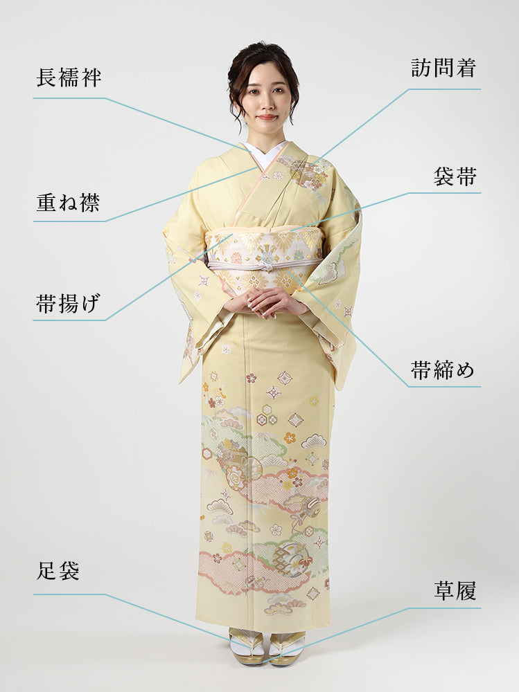 訪問着 レンタルセット詳細