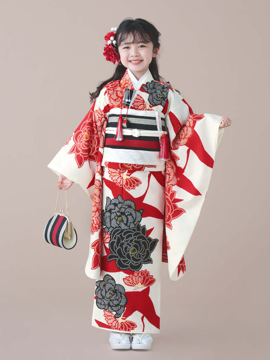 C704 疋田乱菊 / 赤 七五三着物レンタル
