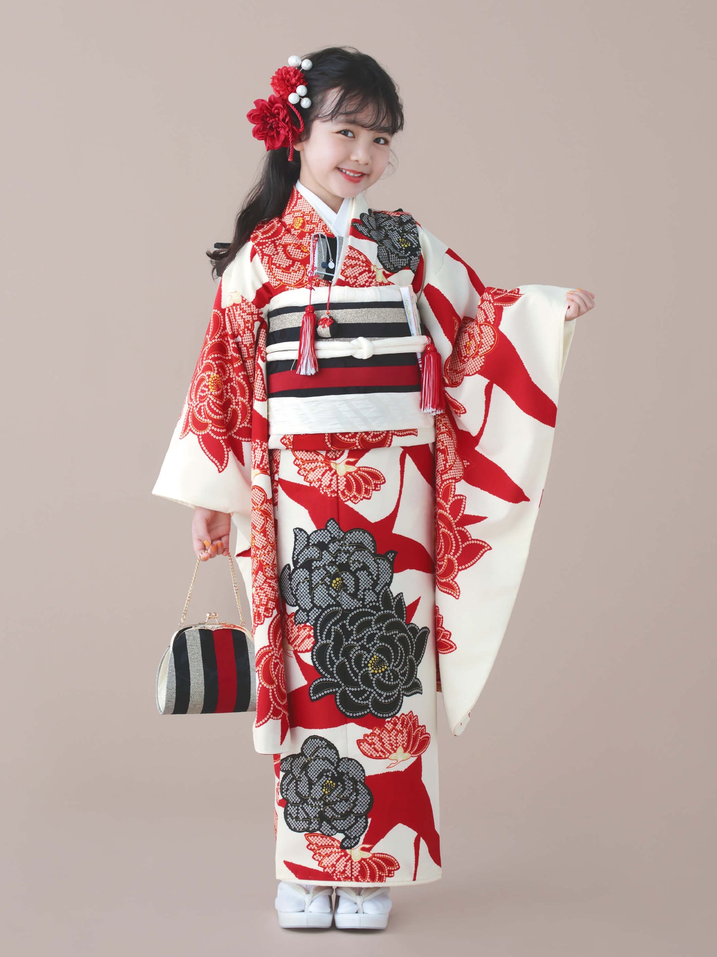 C704 疋田乱菊 / 赤 七五三着物レンタル