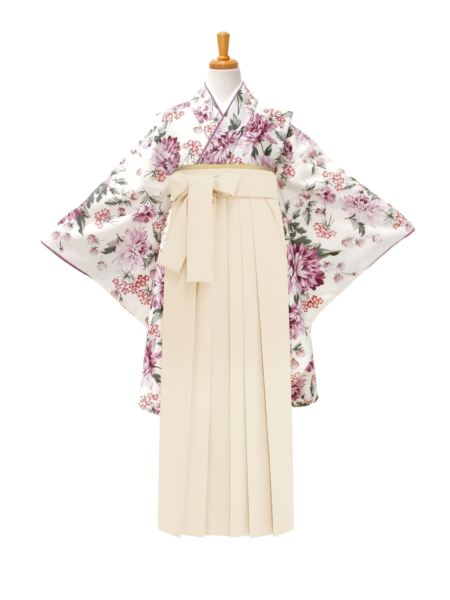 C0016 ダリア / オフピンク | 卒業式小学生袴レンタル | tententen