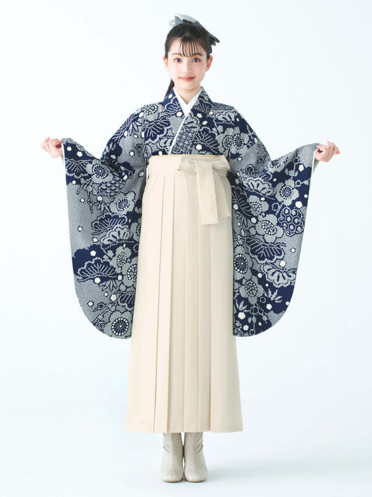 C0023 疋田梅松/紺 【小学生卒業式袴レンタル】