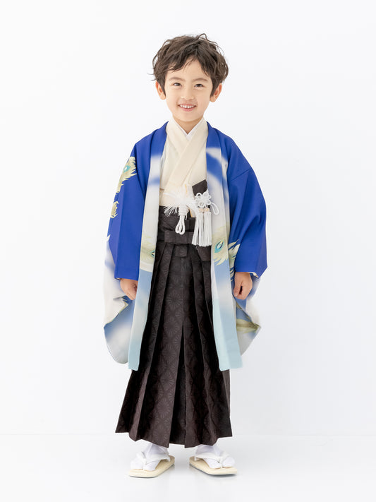 S0521 鳳凰/ブルー 【七五三着物レンタル】