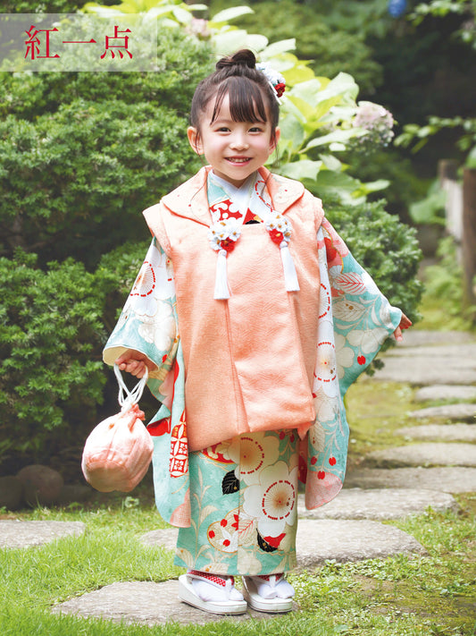 三歳 女の子用の七五三着物レンタルセット – tententen(てんてんてん)