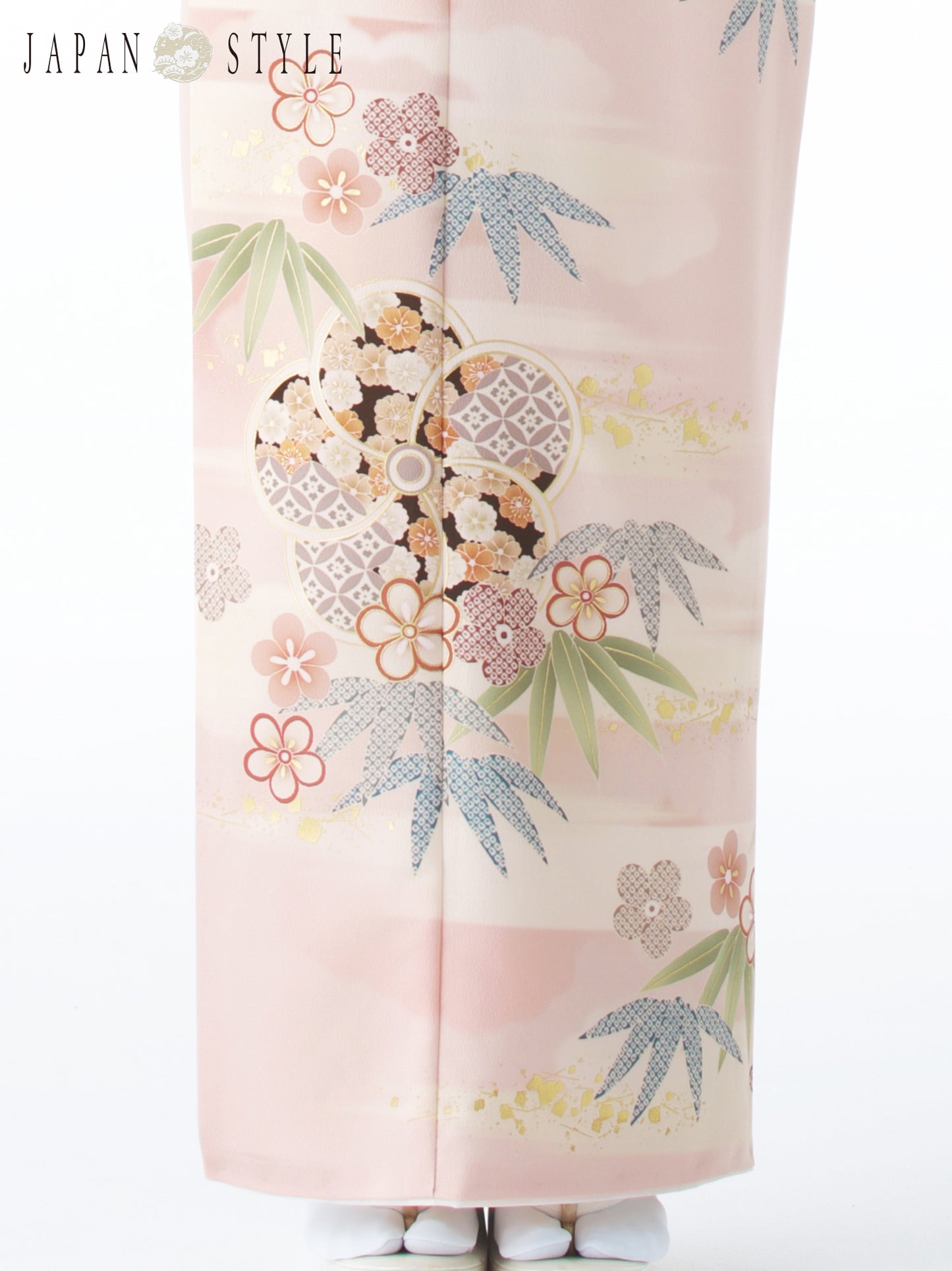 訪問着レンタル｜着物・入学式・卒業式 ｜ねじり梅/ピンク/L0019