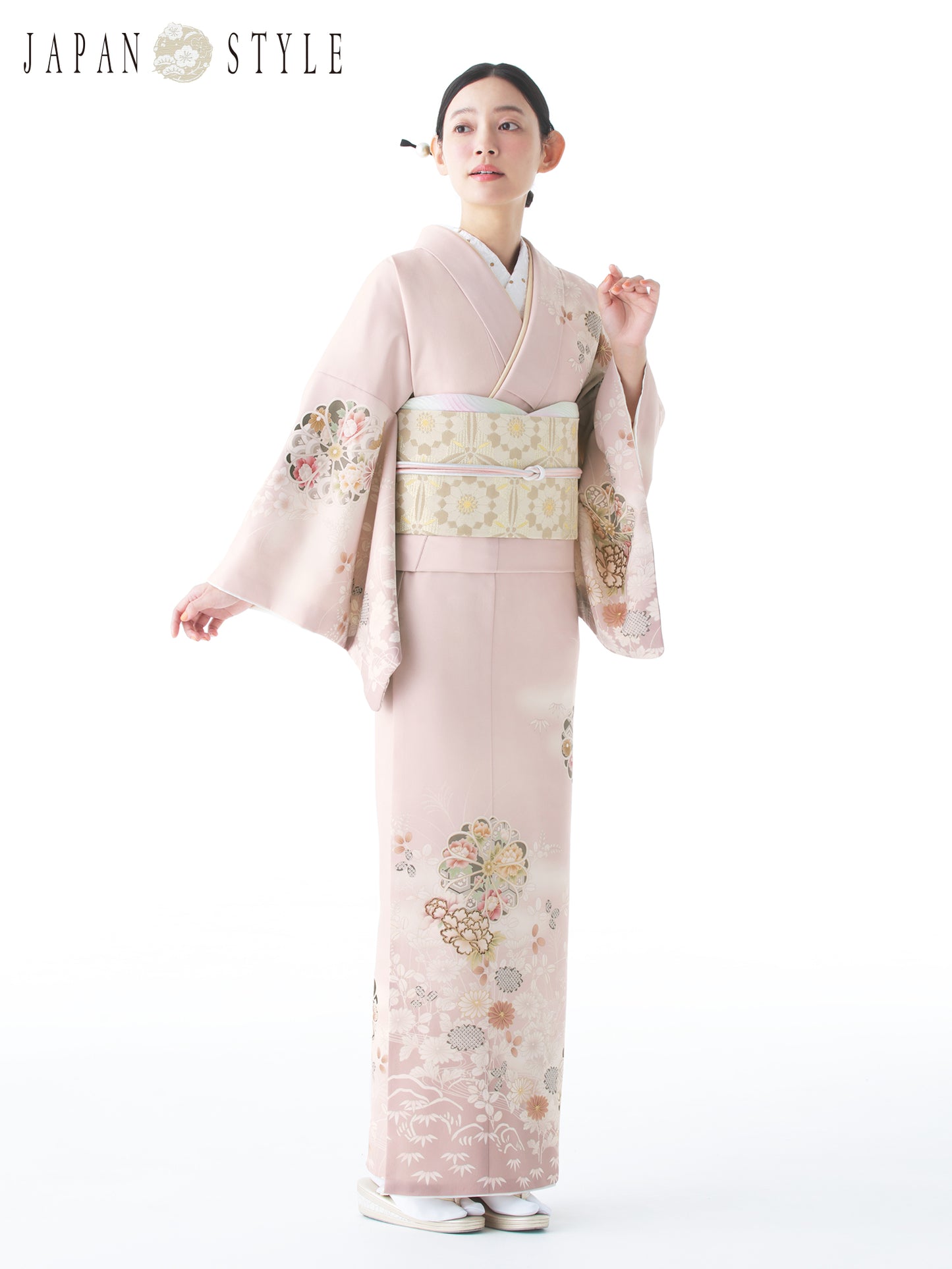 訪問着レンタル｜着物・入学式・卒業式｜ JAPAN STYLE｜菊御所解/ピンク/L0020