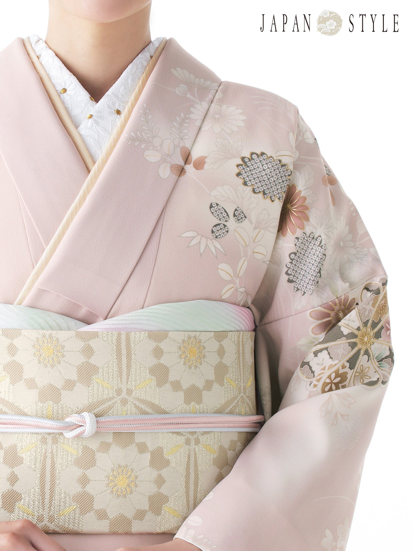 訪問着レンタル｜着物・入学式・卒業式｜ JAPAN STYLE｜菊御所解/ピンク/L0020