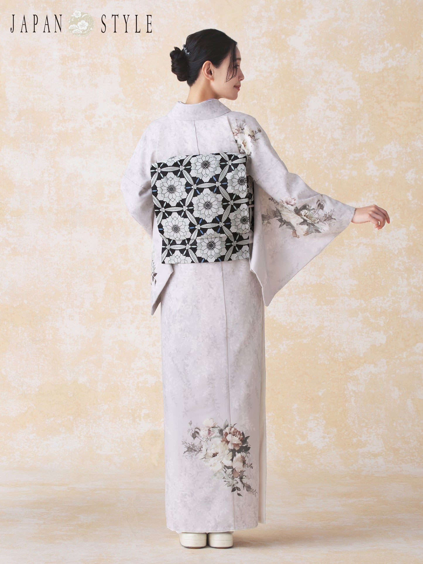 訪問着レンタル｜着物・入学式・卒業式 ｜洋花/ラベンダー/L0023