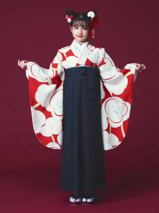 C0013 大梅 / 赤 卒業式小学生袴レンタル